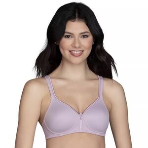 Vanity Fair Body Caress Wire Free Wireless Convertible Bra 42B Lavender Purple